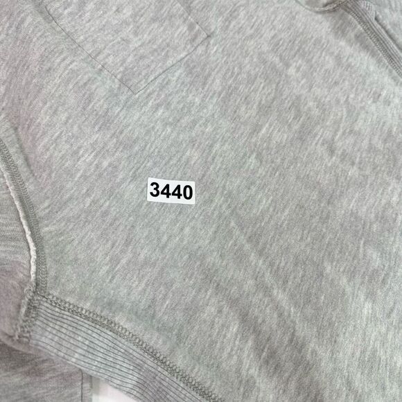 VTG Abercrombie & Fitch Hoodie Womens Large Gray Solid Long-Sleeve Drawstring - Picture 9 of 9